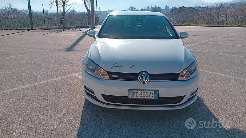Usata VW Golf VII 110 CV (80 kW) 2016 Bianco Berlina