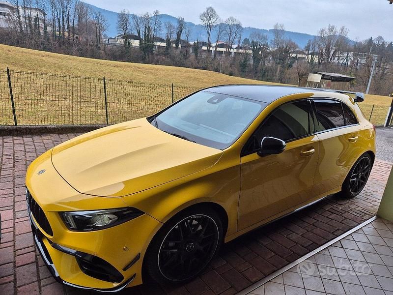 Usata Mercedes A45 AMG AMG 387 CV (284 kW) 2020 Giallo Berlina