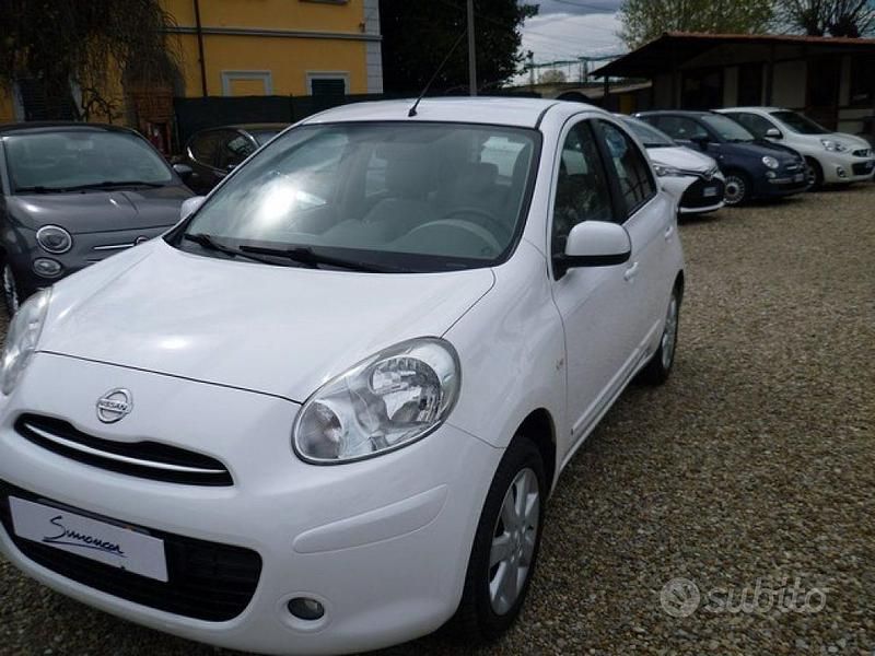 Usata Nissan Micra Acenta 80 CV (58 kW) 2011 Bianco Utilitaria
