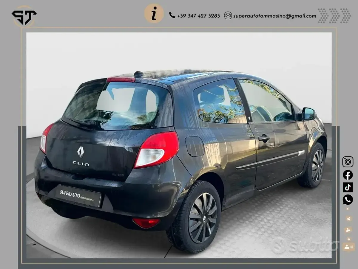 Usata Renault Clio II 75 CV (55 kW) 2011 Nero Berlina