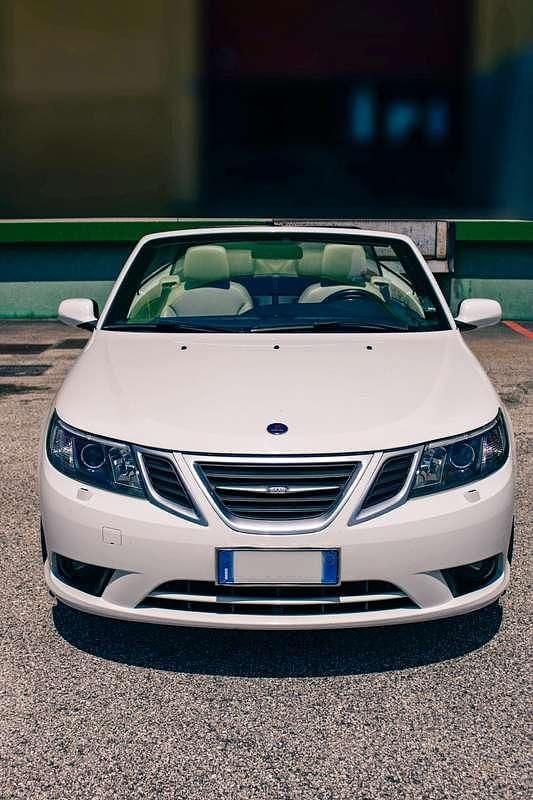 Bianco Usata 2008 Saab 9-3 Cabriolet Linear Cabrio | 9000 € (Buon prezzo) - Immagine 1/4