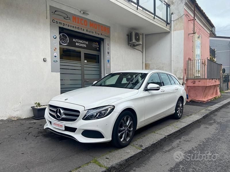 Usata Mercedes C200 136 CV (100 kW) 2016 Bianco Station wagon