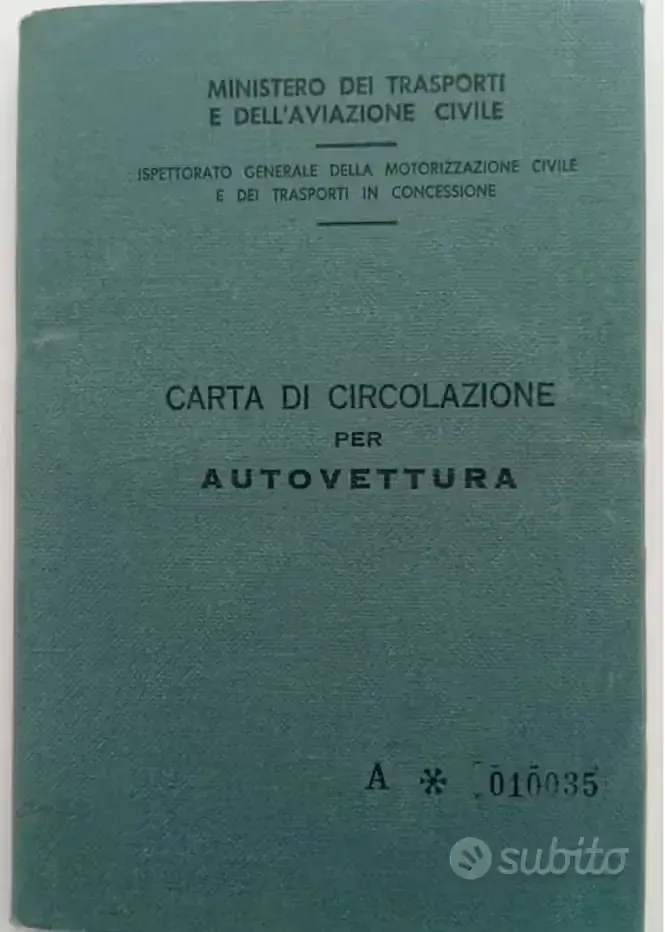 Usata Fiat 500 1970 Bluazzurro Utilitaria