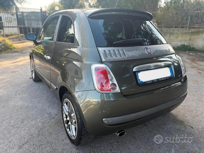 Usata Fiat 500 100 CV (73 kW) 2009 Verde Cabrio