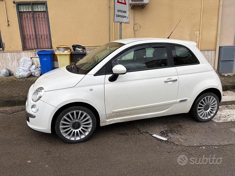 Usata Fiat 500 75 CV (55 kW) 2009 Bianco Cabrio