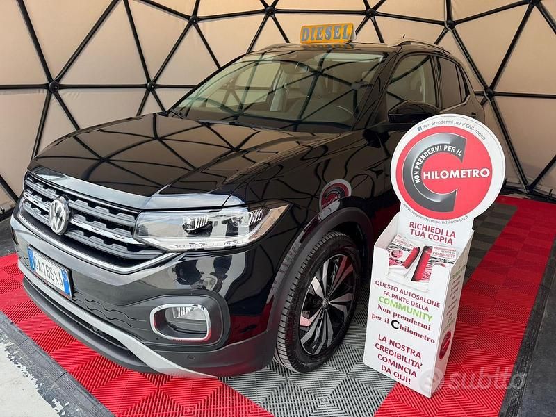 Usata VW T-Cross Advance 95 CV (69 kW) 2020 Nero SUV