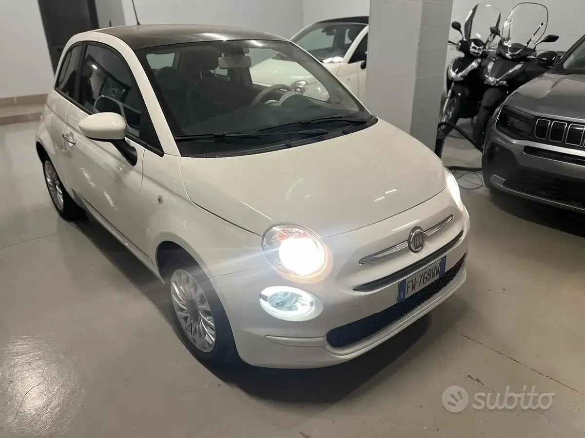 Usata Fiat 500 Lounge 69 CV (50 kW) 2019 Bianco Berlina