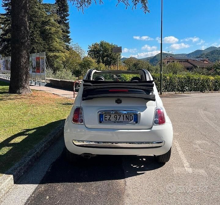 Usata Fiat 500C 69 CV (50 kW) 2015 Bianco Cabrio