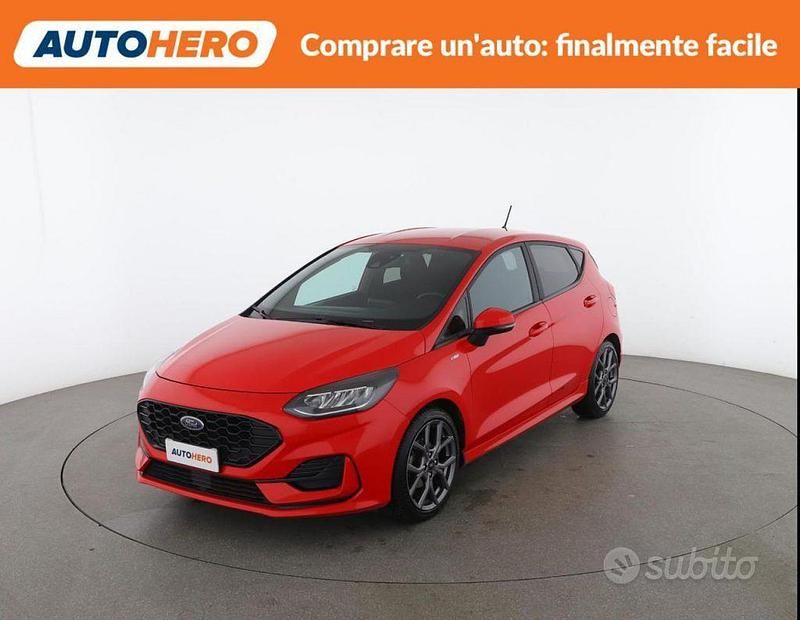 Usata Ford Fiesta ST-Line 100 CV (73 kW) 2022 Rosso Utilitaria