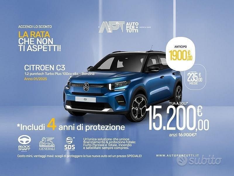 Usata Citroën C3 PureTech 110 CV (80 kW) 2025 Blu SUV