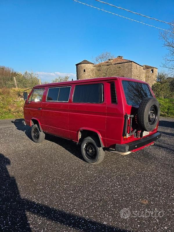 Usata VW T3 1987 Rosso Furgone