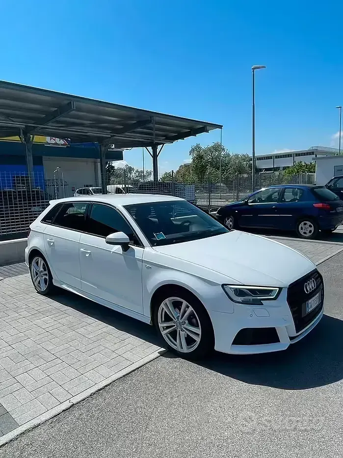 Usata Audi A3 S-Line 150 CV (110 kW) 2019 Bianco Berlina