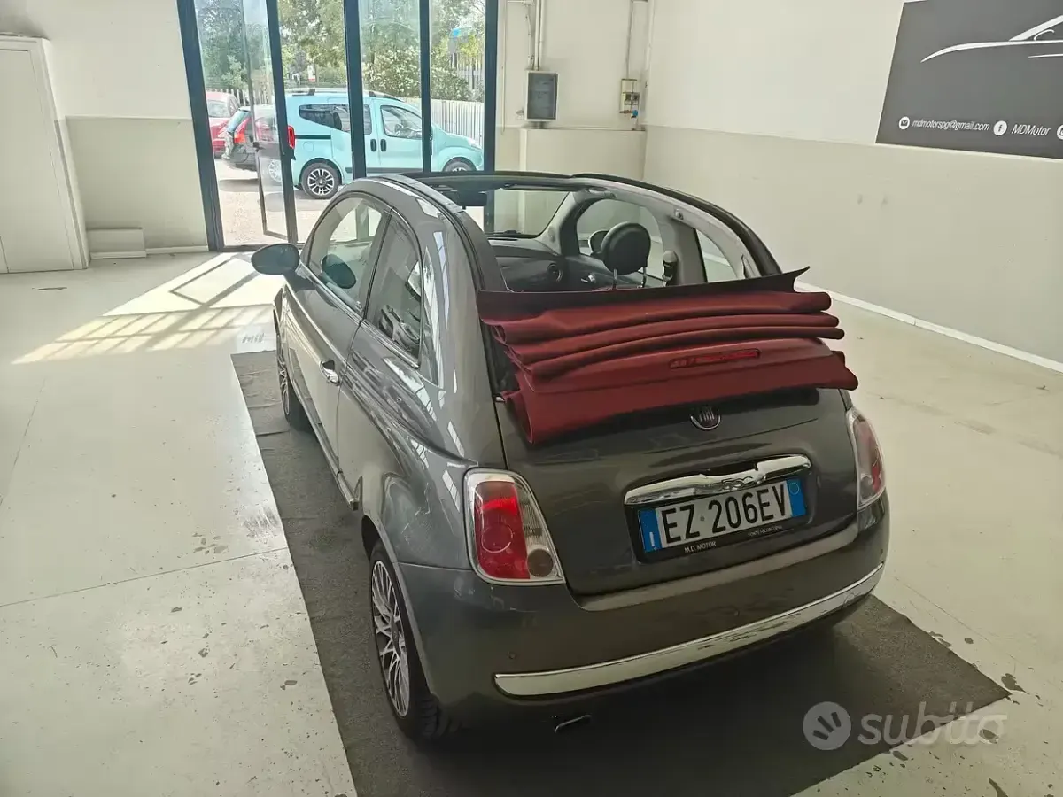 Usata Fiat 500 Lounge 69 CV (50 kW) 2015 Grigio Cabrio