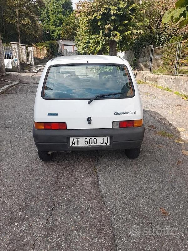 Usata Fiat Cinquecento 39 CV (28 kW) 1997 Bianco Utilitaria