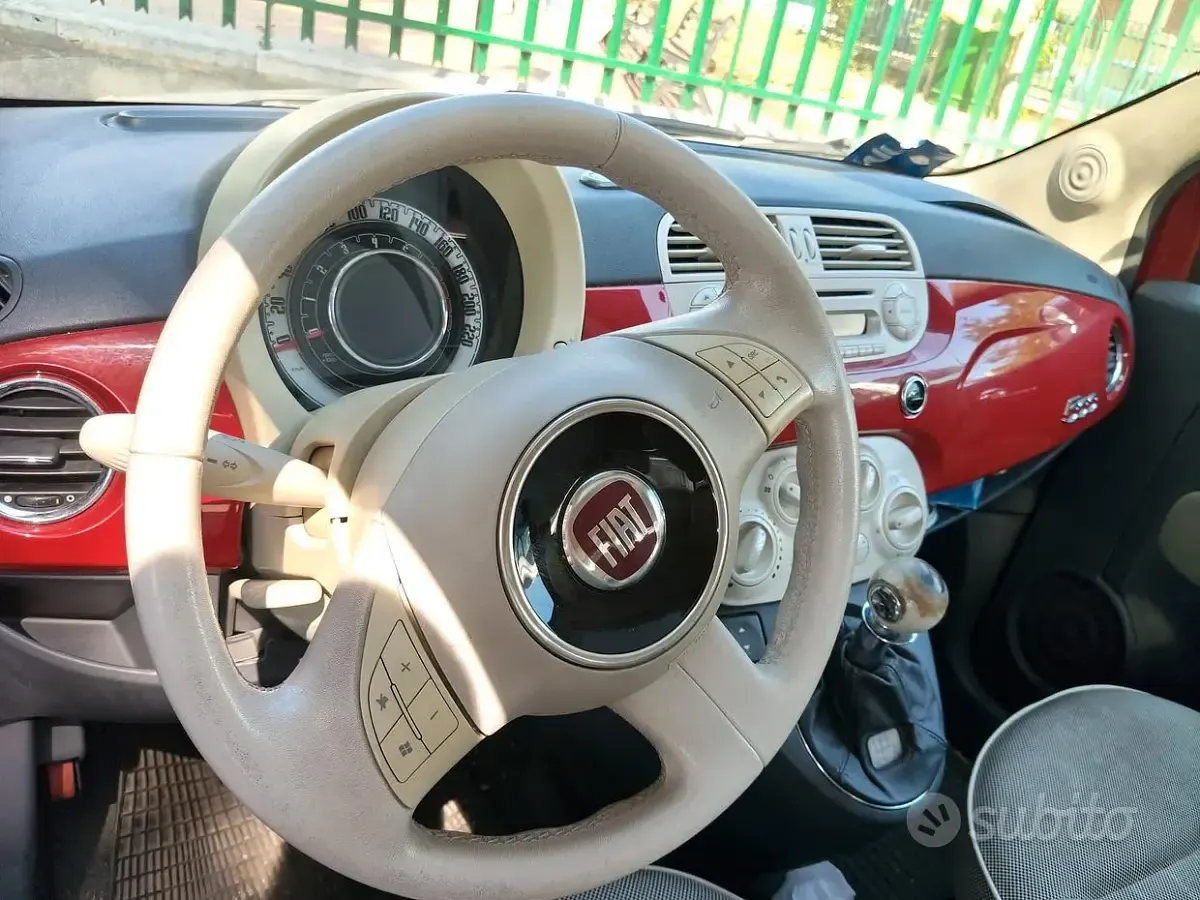 Usata Fiat 500 69 CV (50 kW) 2008 Rosso Utilitaria