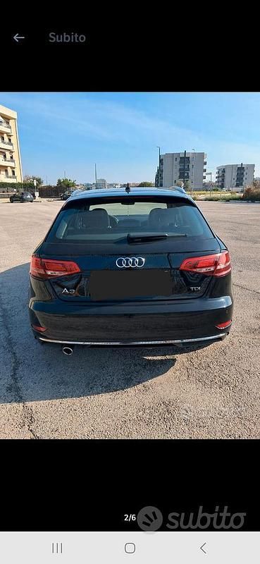 Usata Audi A3 116 CV (85 kW) 2018 Nero Berlina