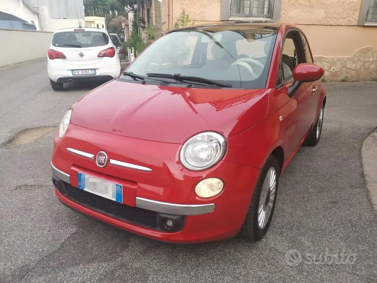 Usata Fiat 500 Lounge 69 CV (50 kW) 2012 Rosso Berlina