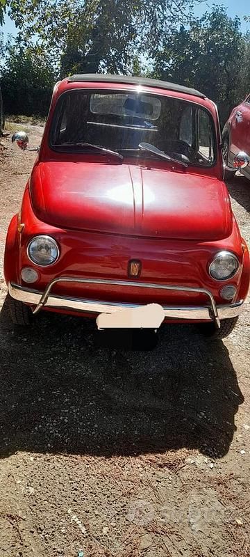 Usata Fiat 500 1970 Rosso Utilitaria