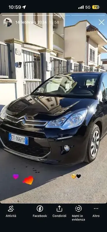 Usata Citroën C3 Seduction 68 CV (50 kW) 2014 Nero Berlina
