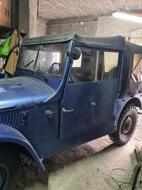Usata Fiat Campagnola 1960 Blu Cabrio