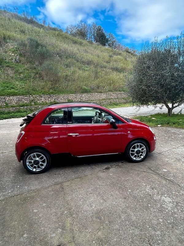 Usata Fiat 500C Rock 75 CV (55 kW) 2010 Rosso Cabrio