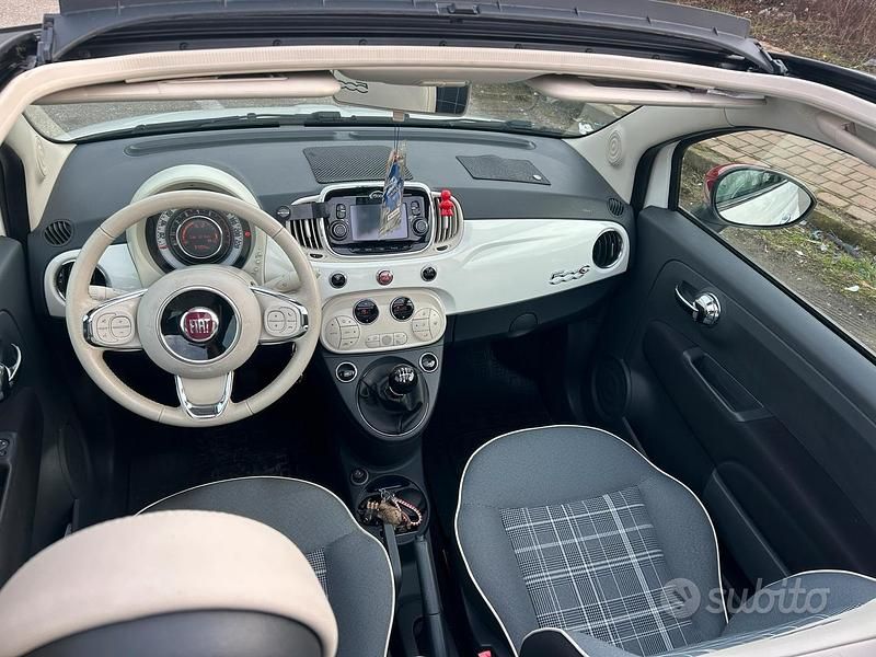 Usata Fiat 500C Lounge 69 CV (50 kW) 2016 Bianco Cabrio