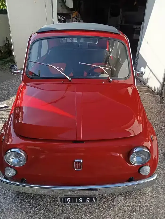 Usata Fiat 500 1960 Rosso Utilitaria