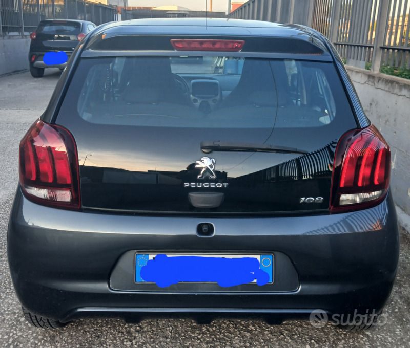 Usata Peugeot 108 82 CV (60 kW) 2017 Grigio Utilitaria