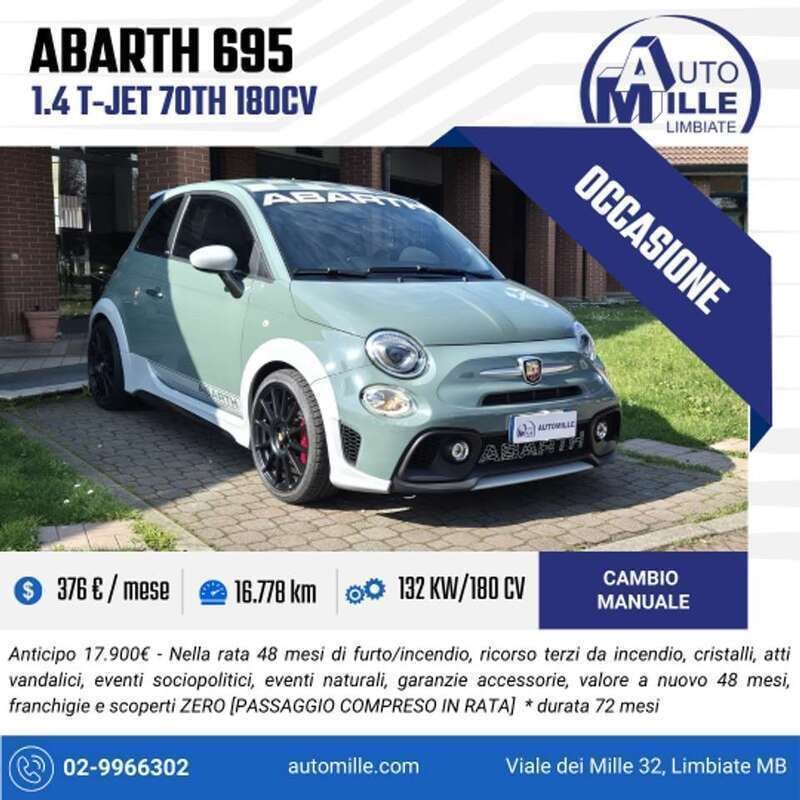 Usata Abarth 695 179 CV (131 kW) 2020 Verde monza Utilitaria