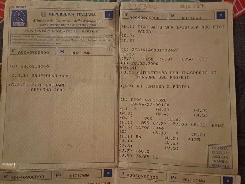 Usata Fiat Panda Young 39 CV (28 kW) 2000 Berlina