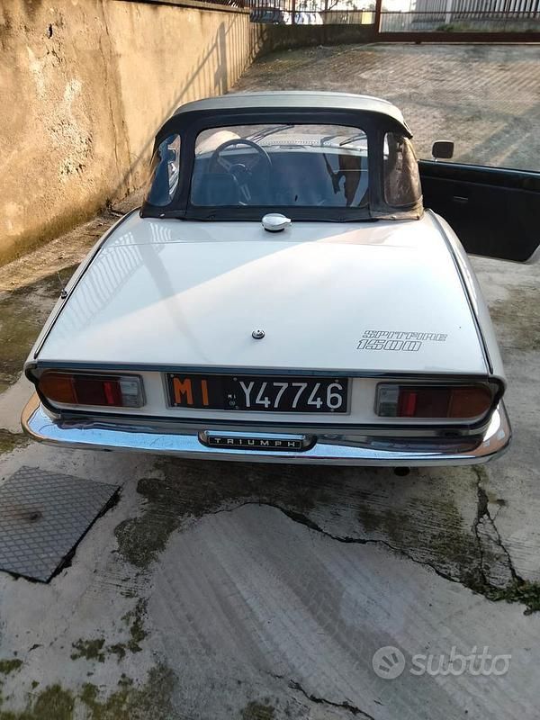 Usata Triumph Spitfire 1970 Bianco Cabrio