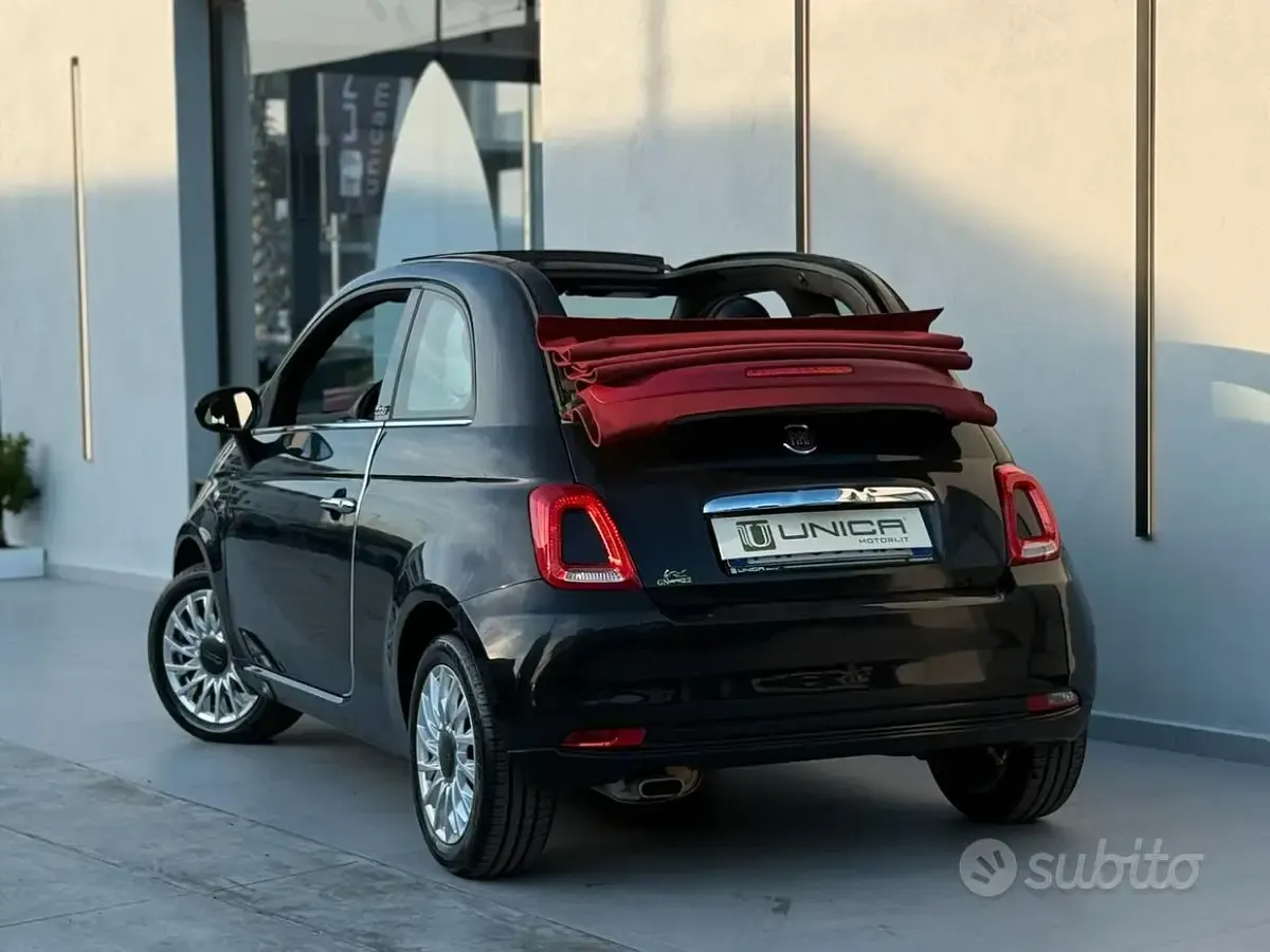 Usata Fiat 500C Dolcevita 69 CV (50 kW) 2019 Nero Cabrio