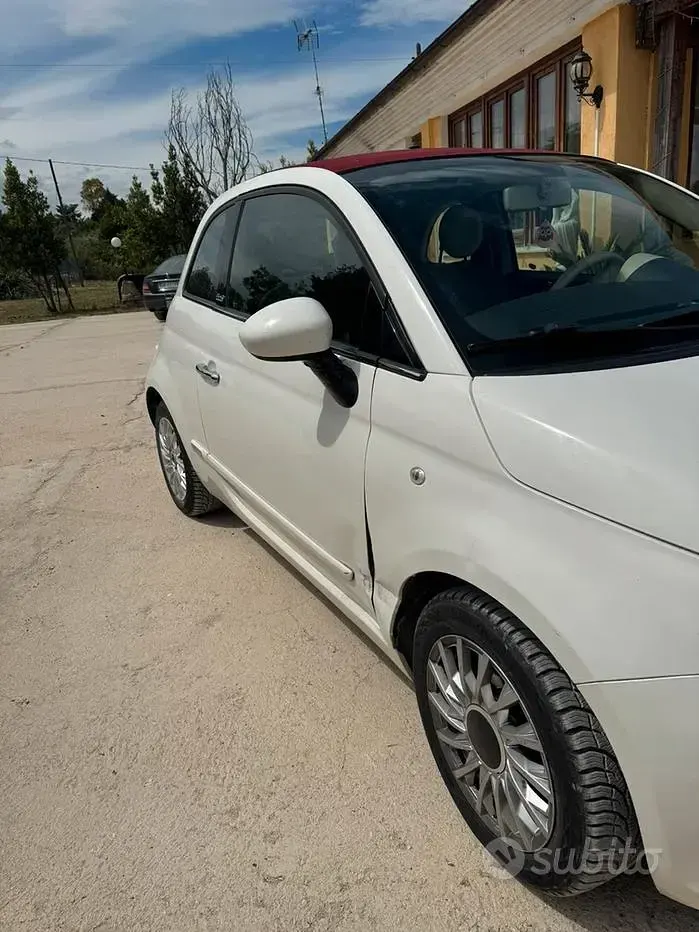 Begagnad Fiat 500 75 HK (55 kW) 2010 Vit Cab