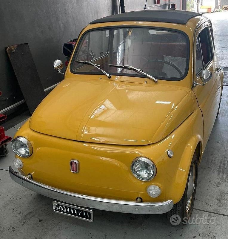 Usata Fiat 500 1960 Giallo Utilitaria