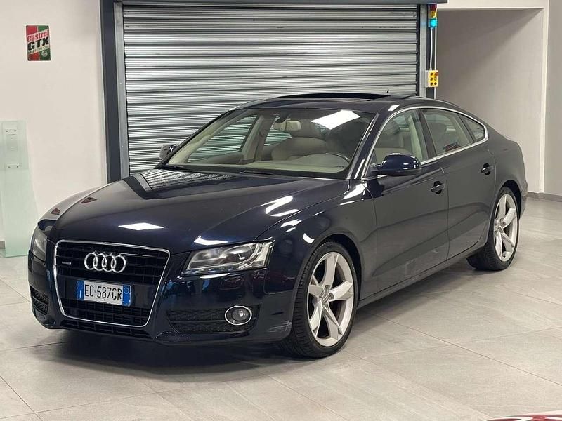 Usata Audi A5 Sportback Advanced 239 CV (175 kW) 2010 Blu/azzurro Utilitaria