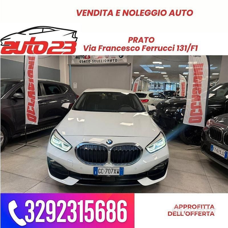 Usata BMW 116 Sport Line 116 CV (85 kW) 2020 Bianco Utilitaria