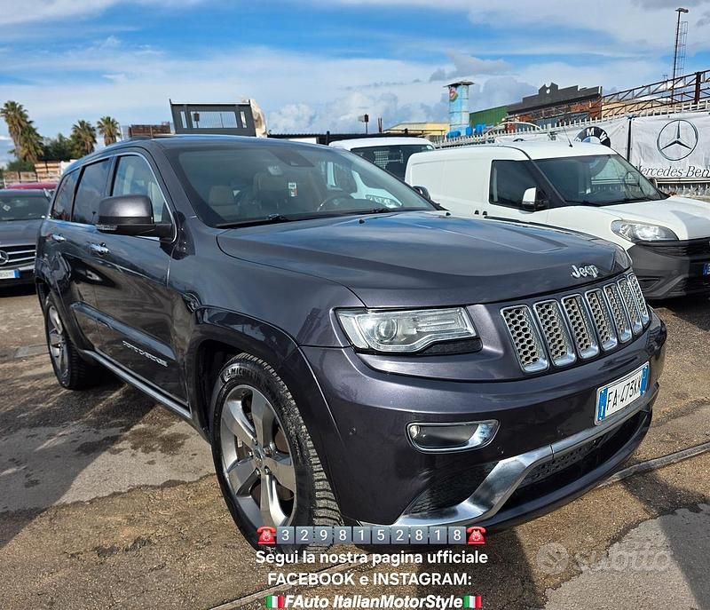 Usata Jeep Grand Cherokee Overland 250 CV (183 kW) 2015 Grigio SUV