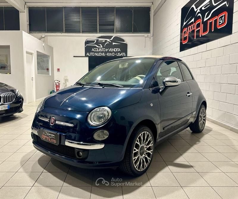 Usata Fiat 500 Lounge 69 CV (50 kW) 2013 Blu Cabrio