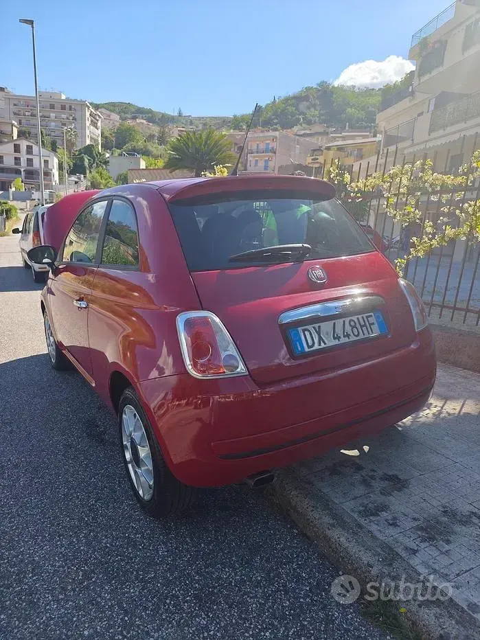Usata Fiat 500 75 CV (55 kW) 2010 Rosso Berlina