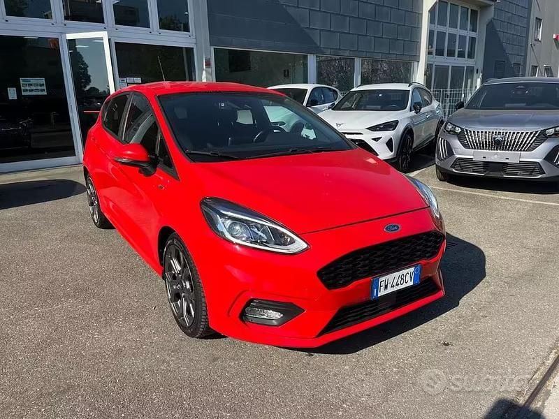 Usata Ford Fiesta ST-Line X 86 CV (63 kW) 2019 Rosso Utilitaria