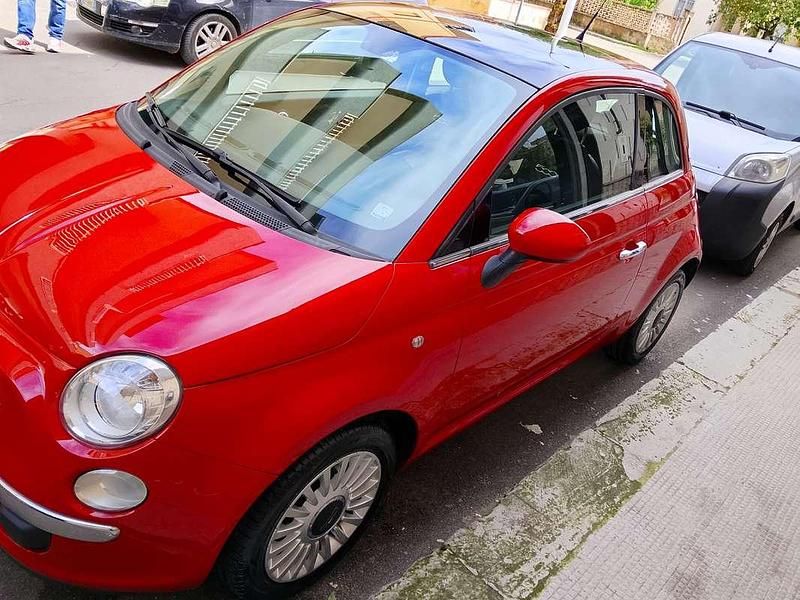 Usata Fiat 500 Lounge 69 CV (50 kW) 2009 Rosso Cabrio