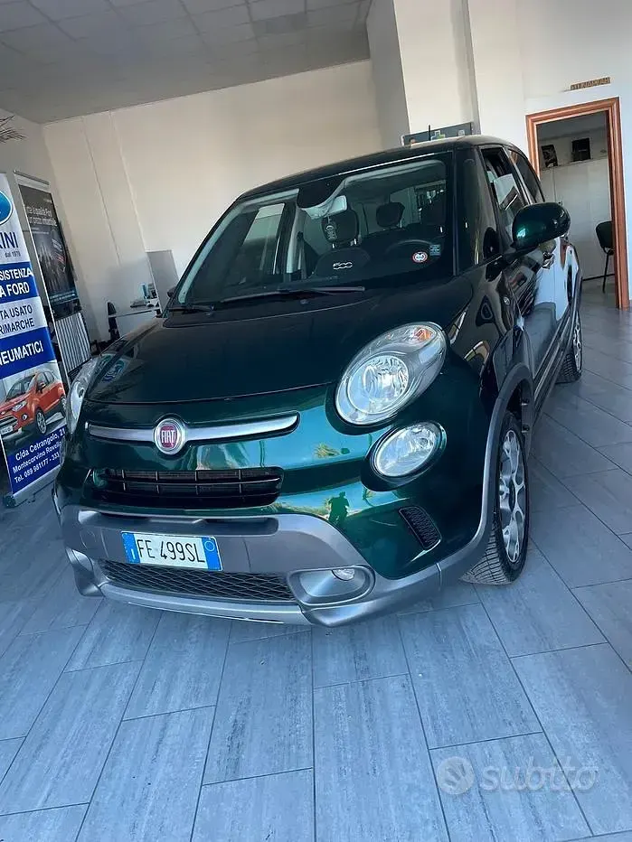 Usata Fiat 500L 85 CV (62 kW) 2016 Verde Monovolume