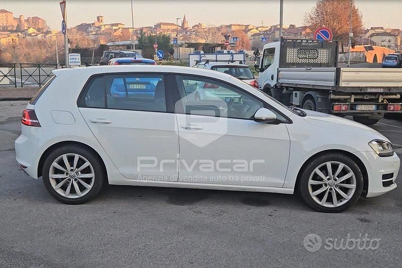 Usata VW Golf VII Highline 110 CV (80 kW) 2017 Bianco Utilitaria