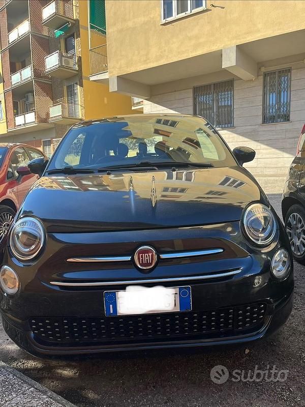 Usata Fiat 500 Lounge 69 CV (50 kW) 2018 Nero Berlina