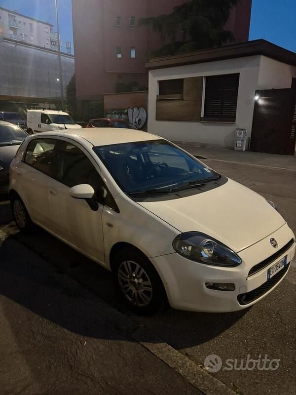 Usata Fiat Punto Lounge 77 CV (56 kW) 2014 Bianco Utilitaria