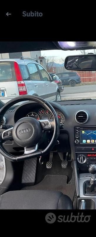 Usata Audi A3 S-Line 170 CV (125 kW) 2010 Bianco Berlina