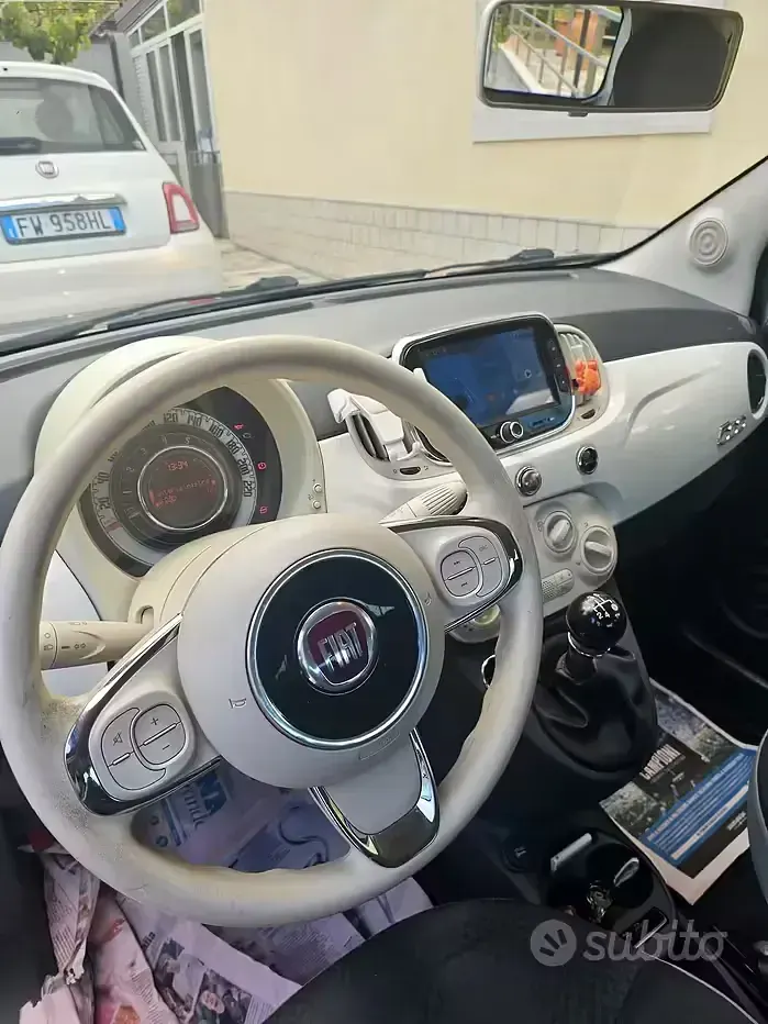 Usata Fiat 500 69 CV (50 kW) 2016 Bianco Berlina