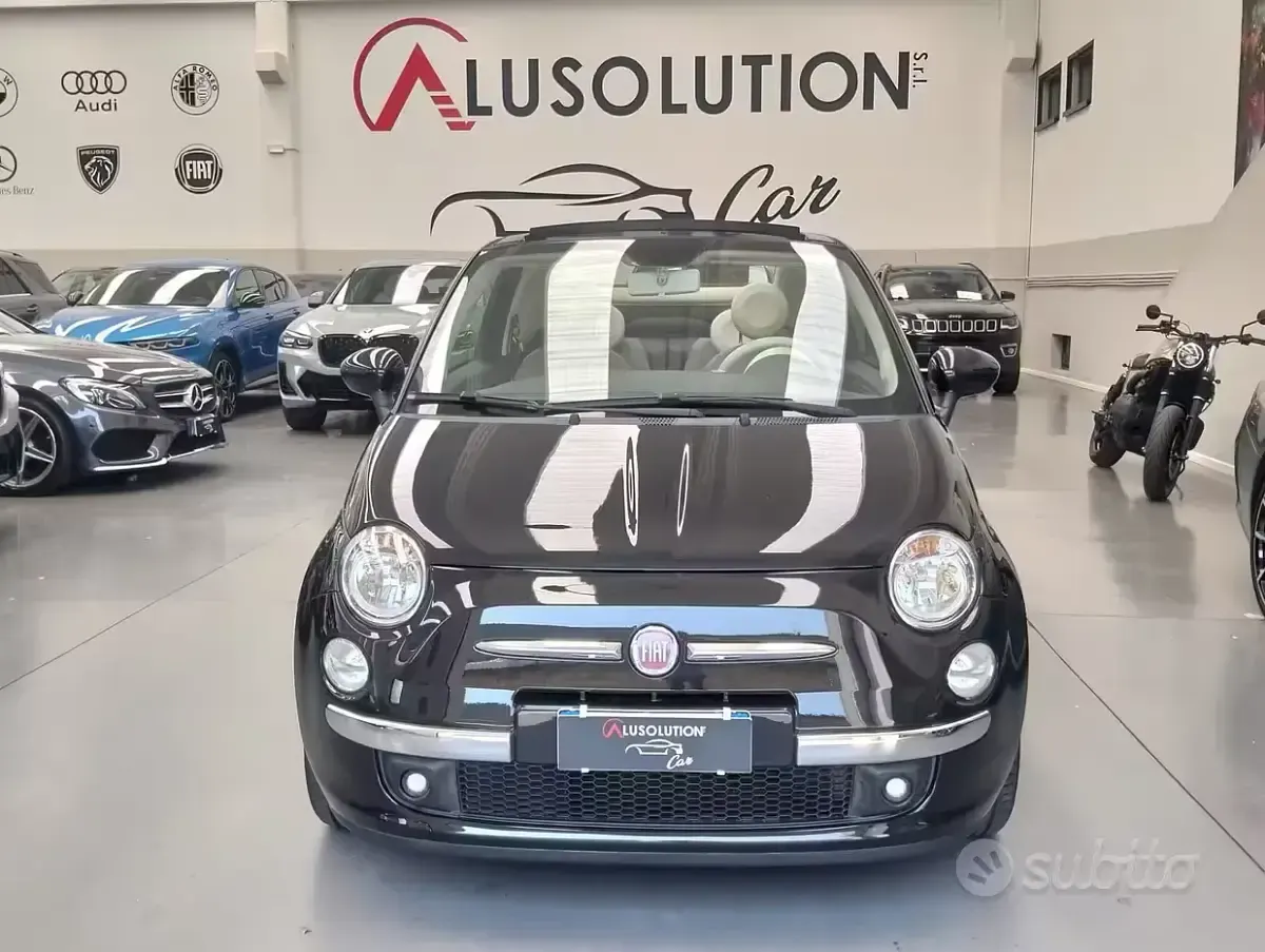 Usata Fiat 500C Lounge 69 CV (50 kW) 2014 Nero Cabrio