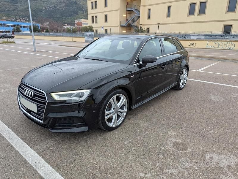 Usata Audi A3 S-Line 150 CV (110 kW) 2018 Nero Berlina