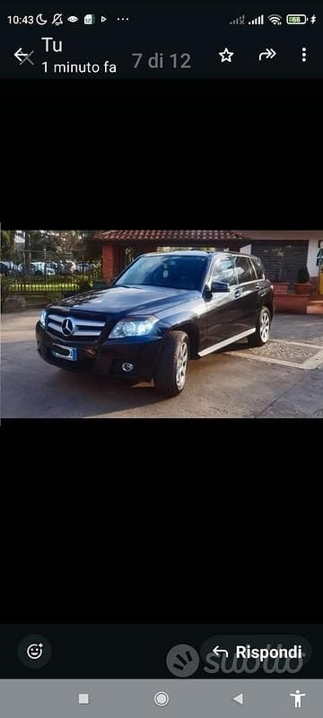 Usata Mercedes GLK220 170 CV (125 kW) 2010 Nero SUV